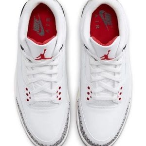 Jordan 3 red and white